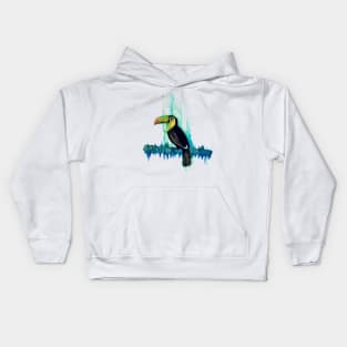 Keel Billed Toucan Kids Hoodie